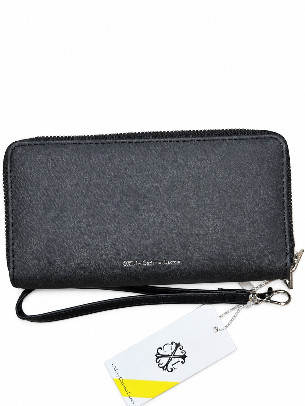 NWT CXL Christian Lacroix Ames Double Zip Wristlet Wallet Black - Picture 2 of 4